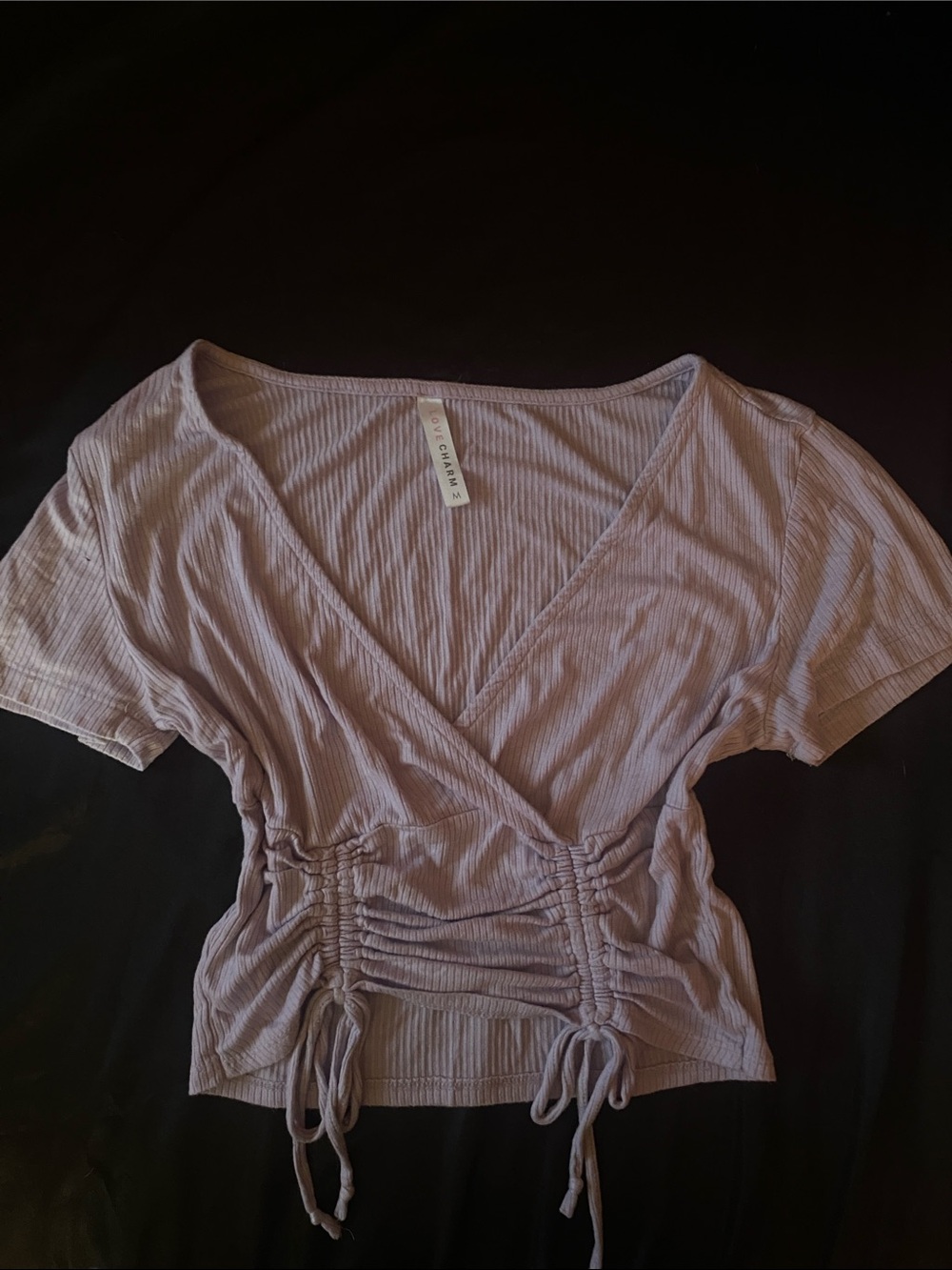Love Charm Crop Top in Lavender